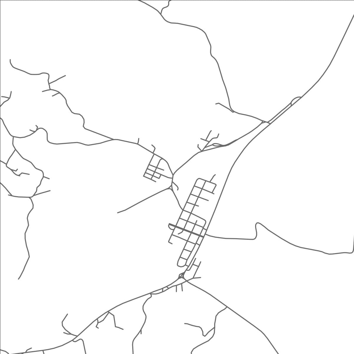 ROAD MAP OF CANDOI, BRAZIL BY MAPBAKES