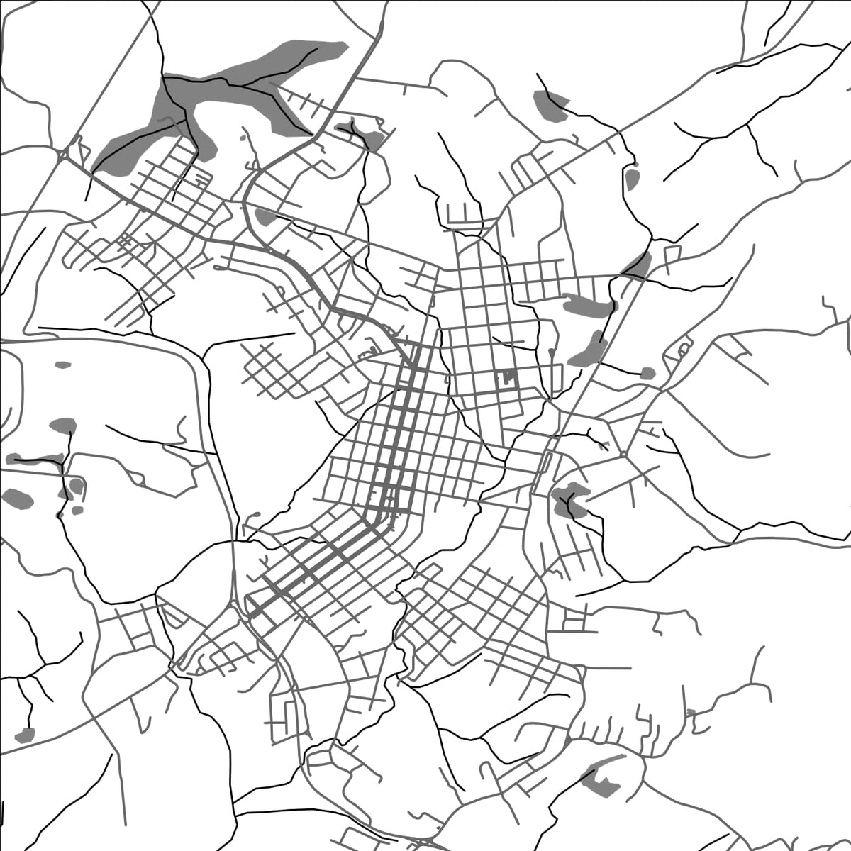 ROAD MAP OF CANGUCU, BRAZIL BY MAPBAKES