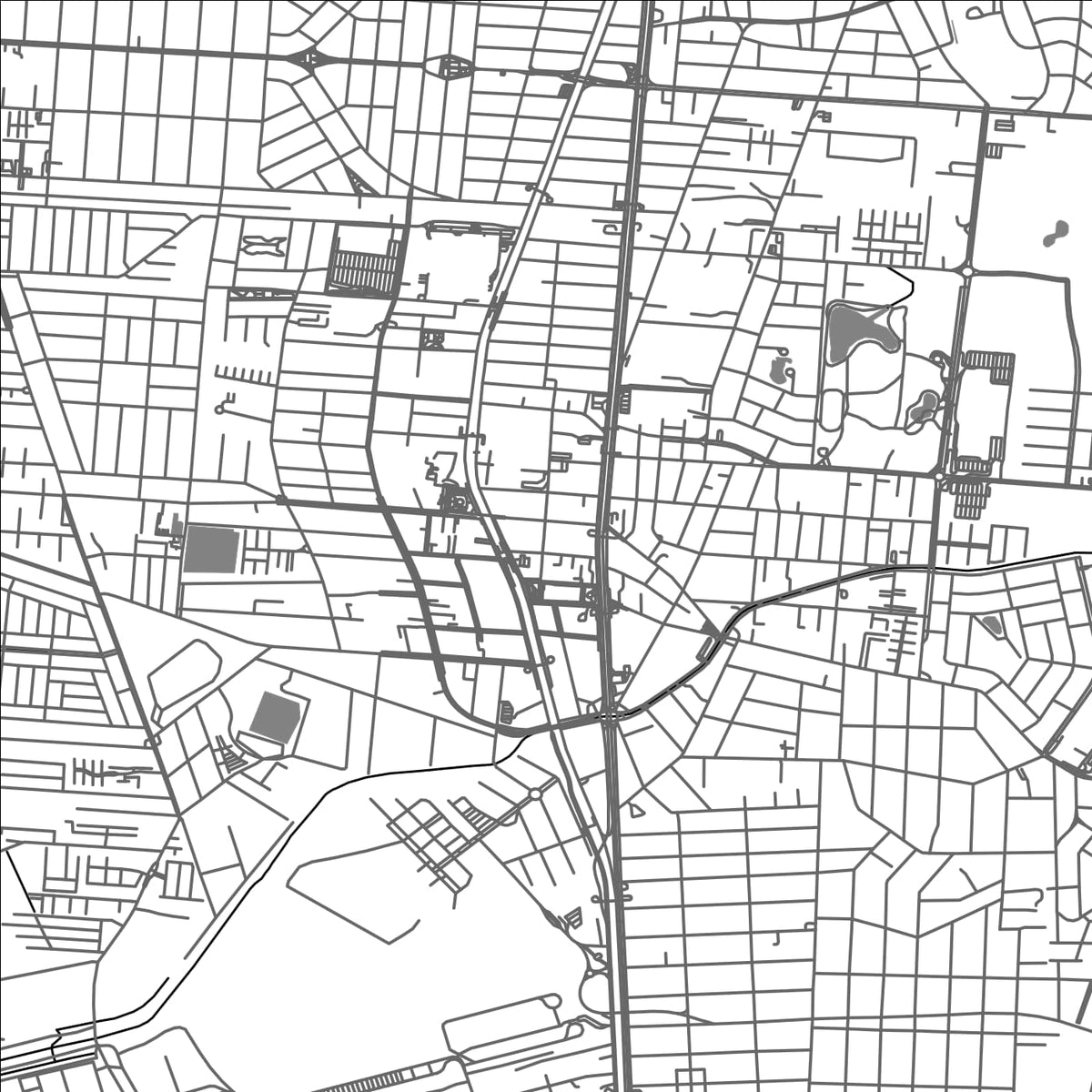 ROAD MAP OF CANOAS, BRAZIL BY MAPBAKES