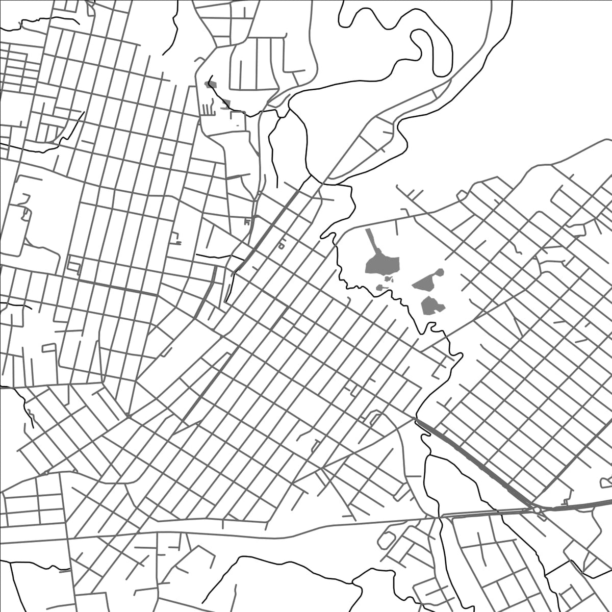 ROAD MAP OF CANOINHAS, BRAZIL BY MAPBAKES