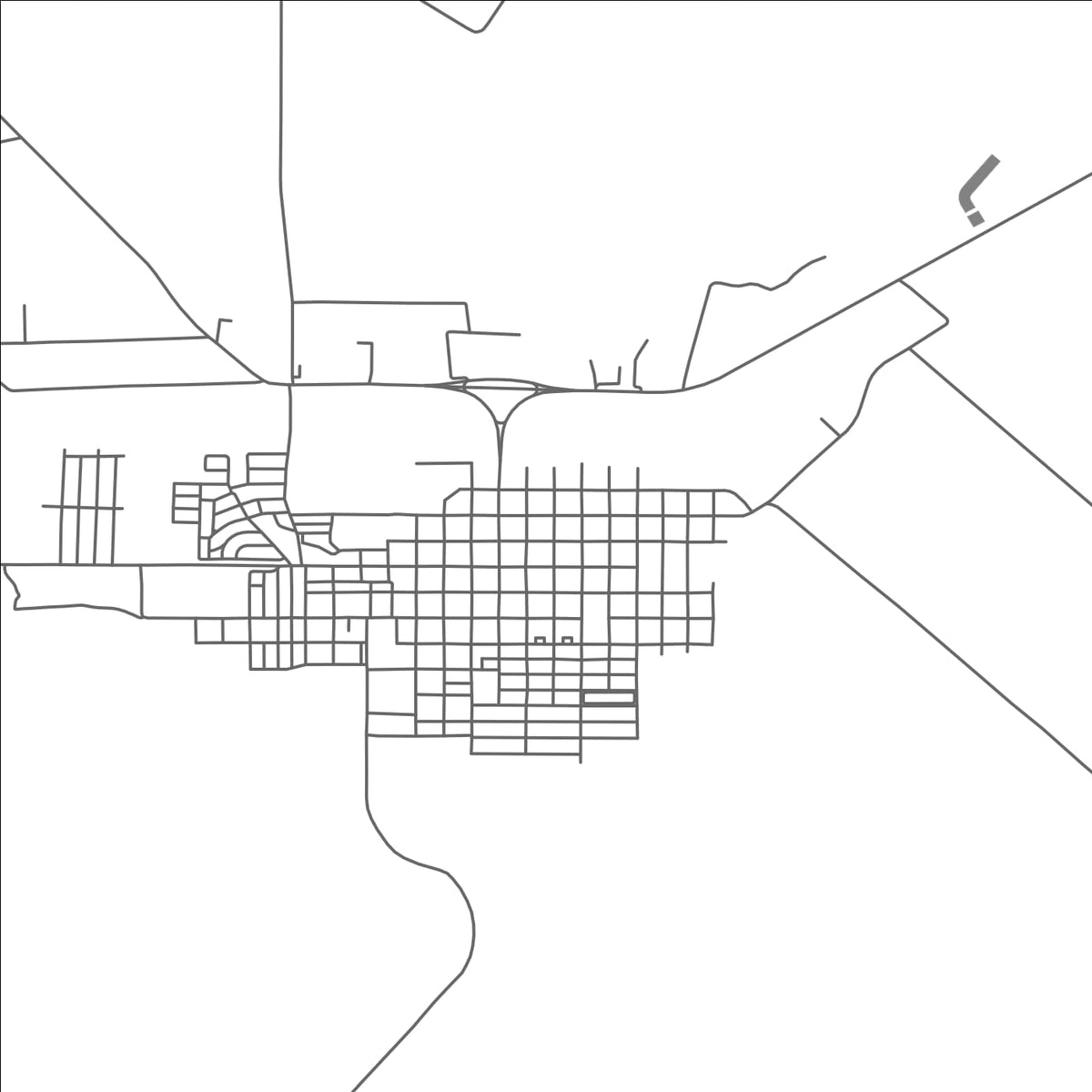 ROAD MAP OF GETULINA, BRAZIL BY MAPBAKES