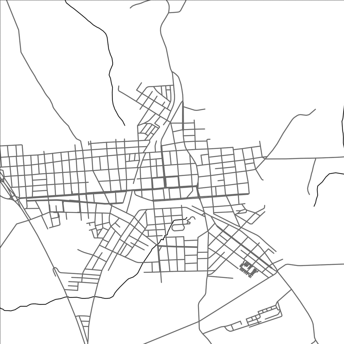 ROAD MAP OF GIRUA, BRAZIL BY MAPBAKES