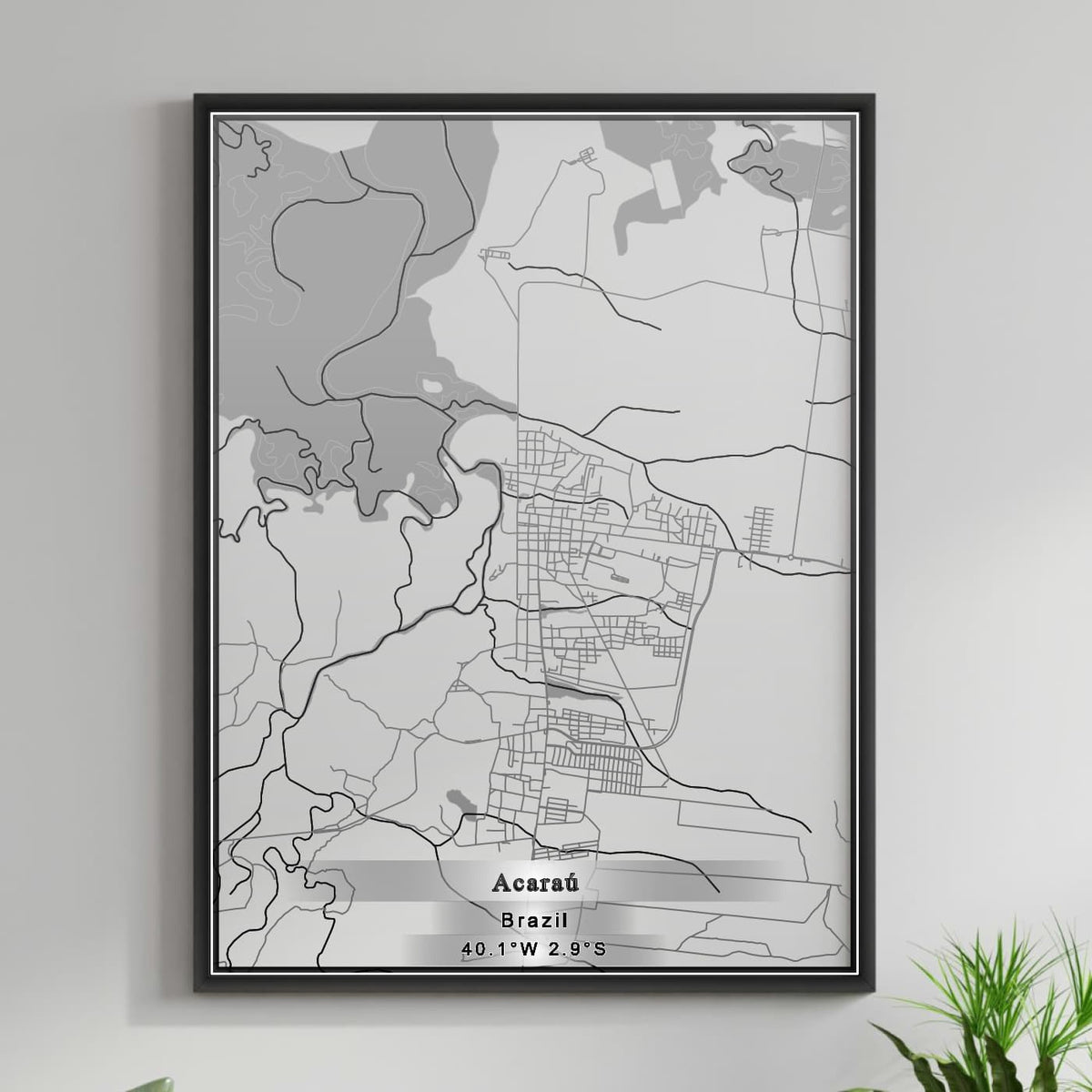 ROAD MAP OF ACARAU, BRAZIL BY MAPBAKES