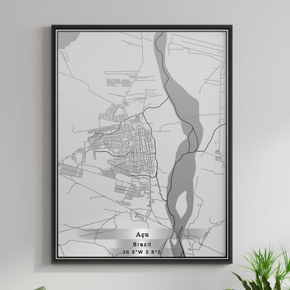 ROAD MAP OF ACU, BRAZIL BY MAPBAKES