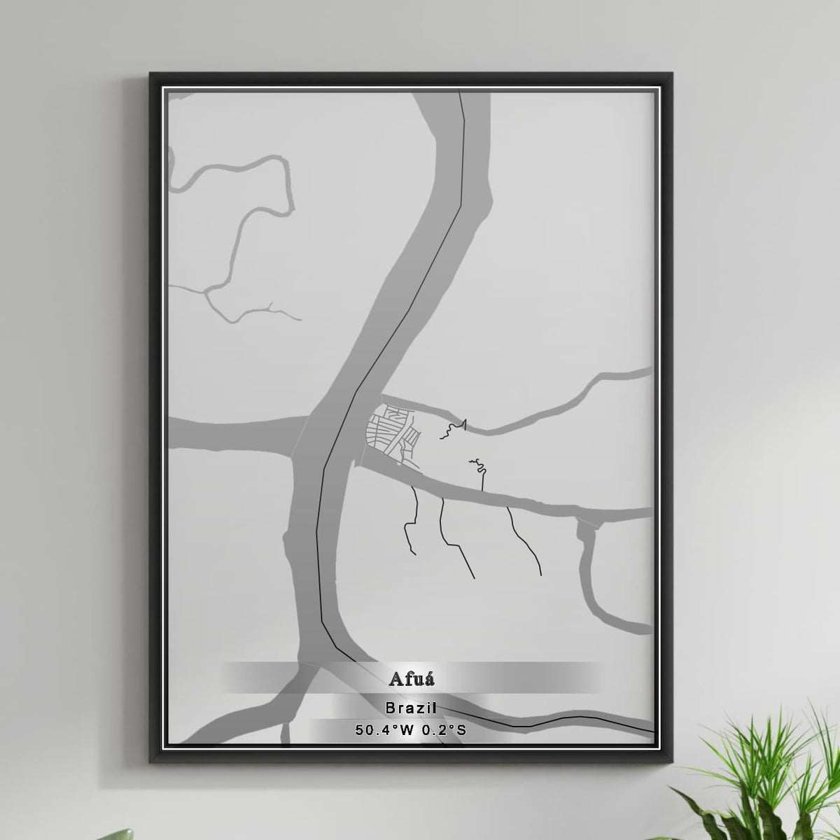 ROAD MAP OF AFUA, BRAZIL BY MAPBAKES