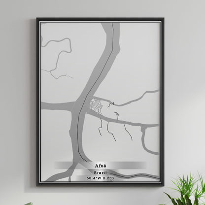 ROAD MAP OF AFUA, BRAZIL BY MAPBAKES