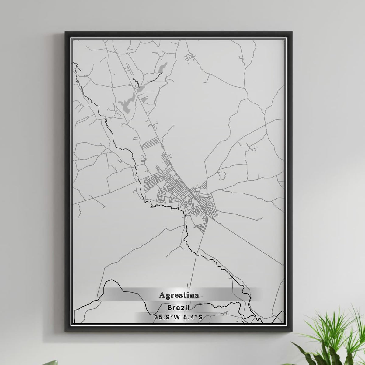 ROAD MAP OF AGRESTINA, BRAZIL BY MAPBAKES