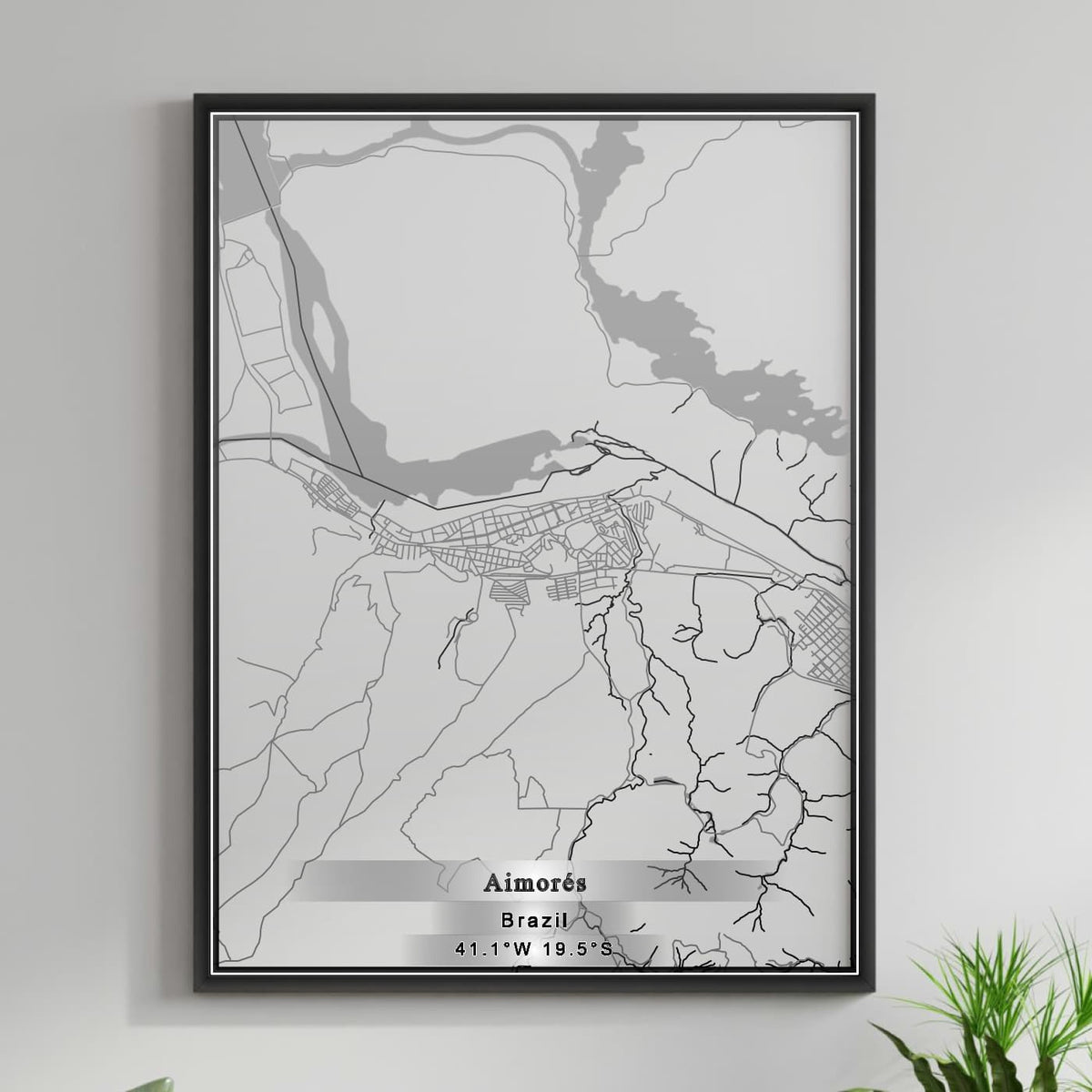 ROAD MAP OF AIMORES, BRAZIL BY MAPBAKES