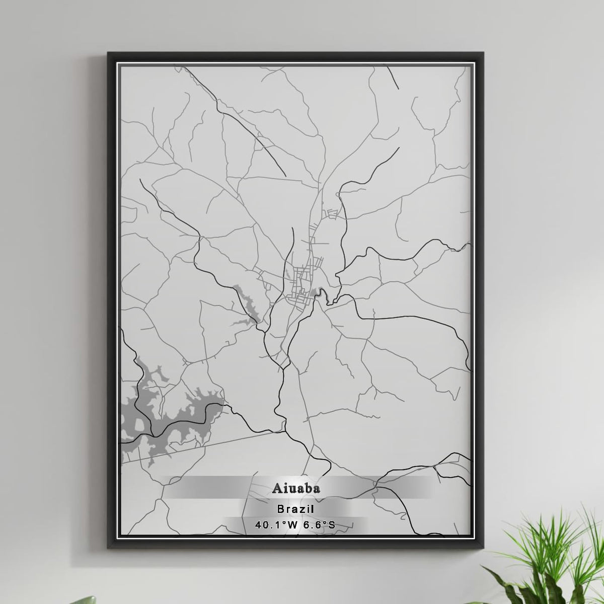 ROAD MAP OF AIUABA, BRAZIL BY MAPBAKES