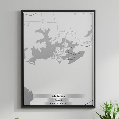 ROAD MAP OF ALCANTARA, BRAZIL BY MAPBAKES