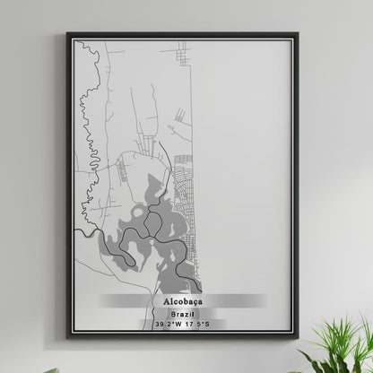 ROAD MAP OF ALCOBACA, BRAZIL BY MAPBAKES