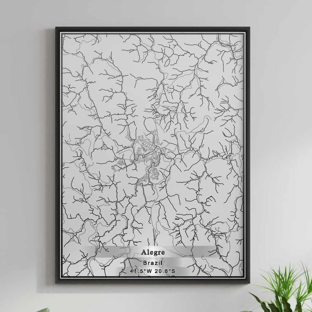 ROAD MAP OF ALEGRE, BRAZIL BY MAPBAKES