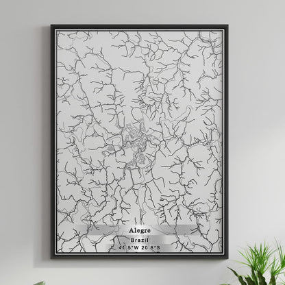 ROAD MAP OF ALEGRE, BRAZIL BY MAPBAKES