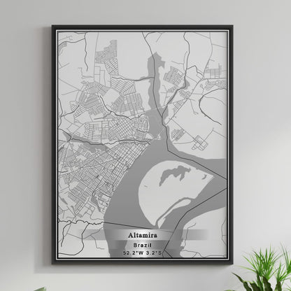 ROAD MAP OF ALTAMIRA, BRAZIL BY MAPBAKES