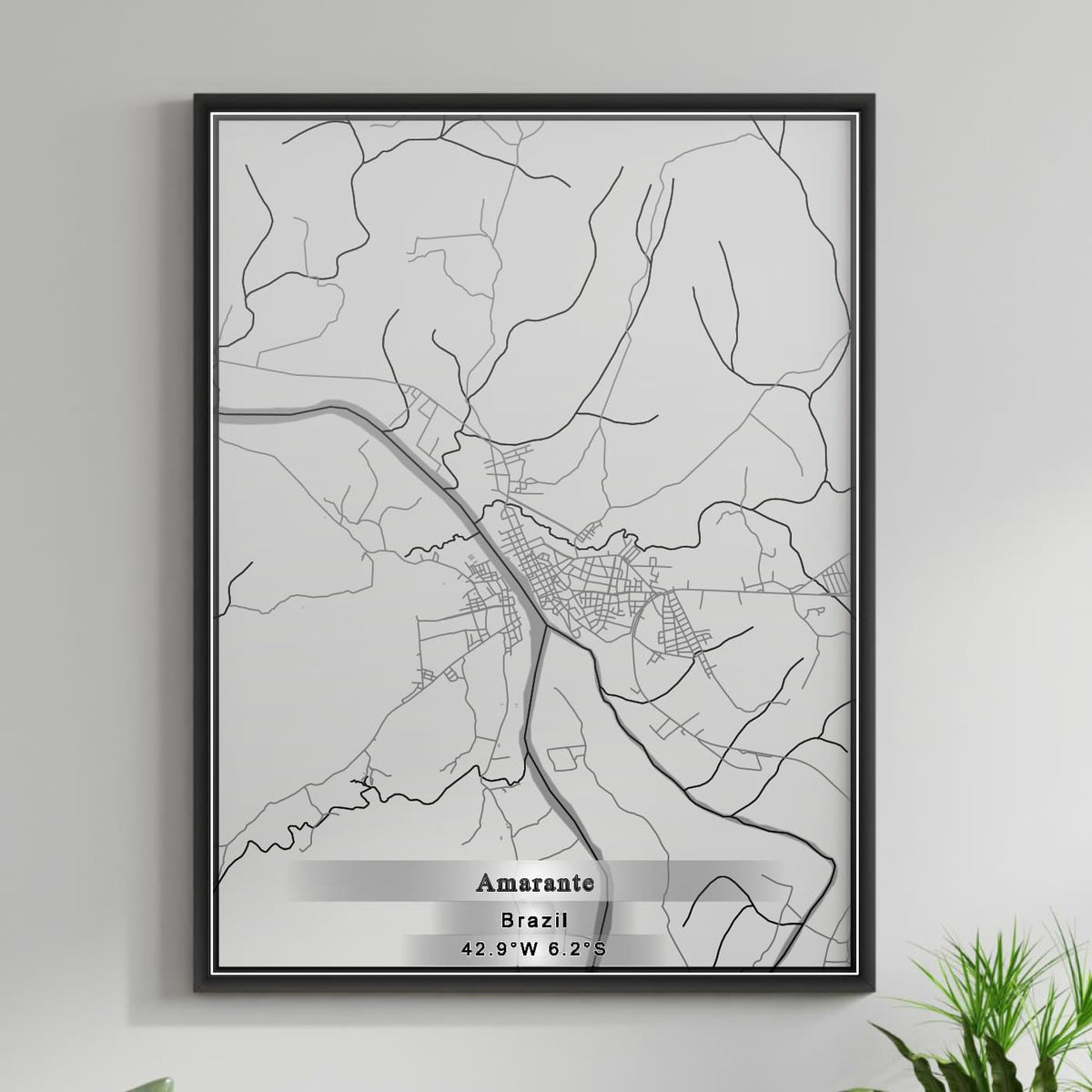 ROAD MAP OF AMARANTE, BRAZIL BY MAPBAKES