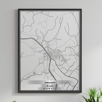 ROAD MAP OF AMARANTE, BRAZIL BY MAPBAKES