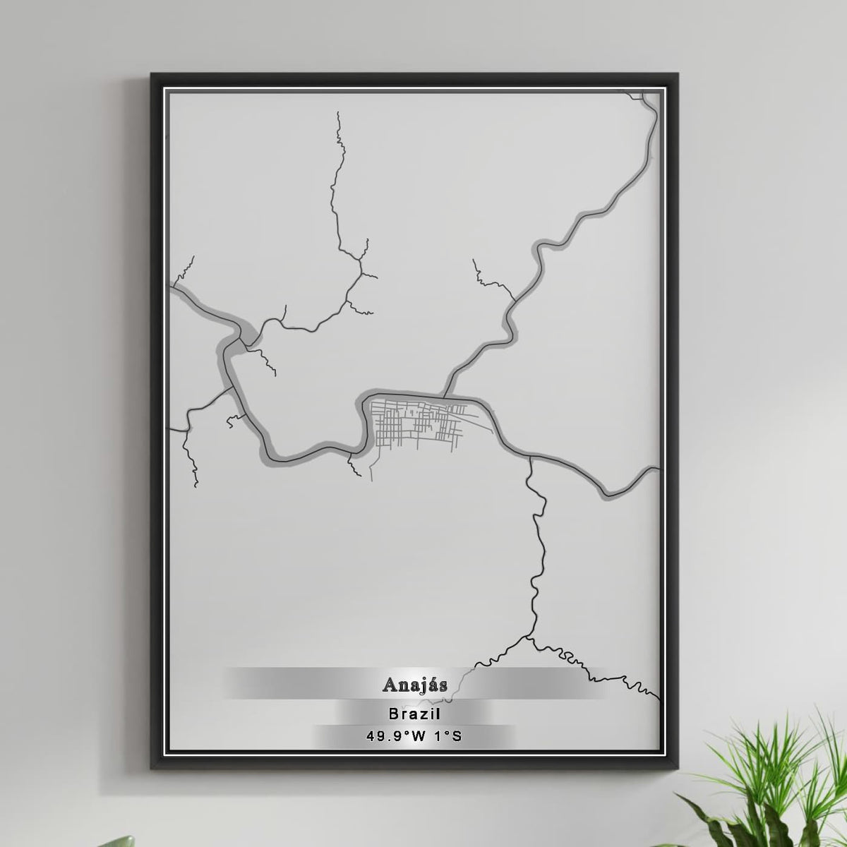 ROAD MAP OF ANAJAS, BRAZIL BY MAPBAKES