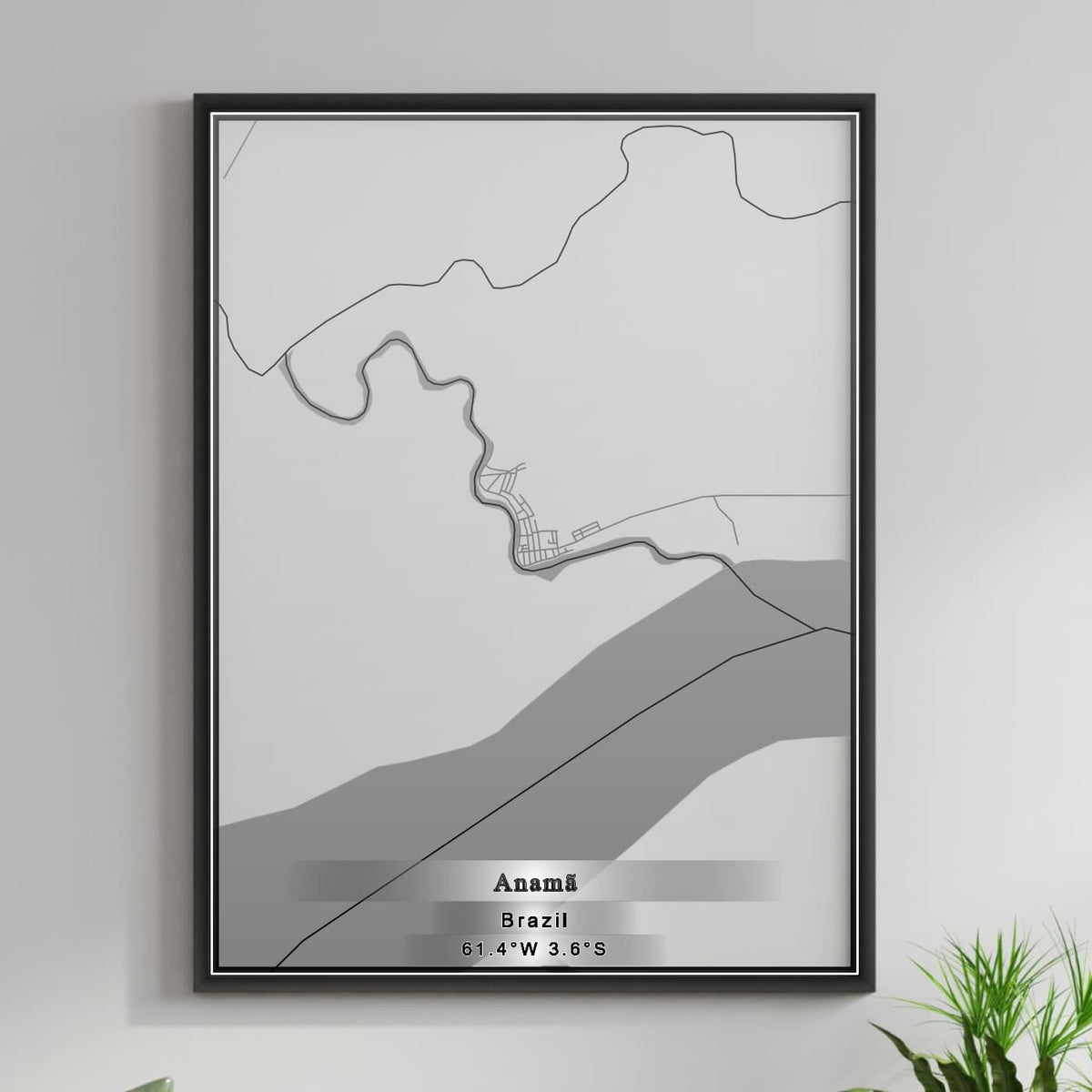 ROAD MAP OF ANAMA, BRAZIL BY MAPBAKES