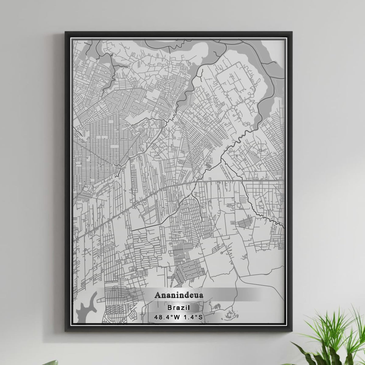 ROAD MAP OF ANANINDEUA, BRAZIL BY MAPBAKES