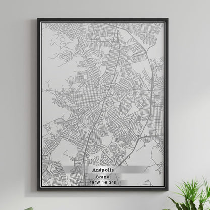 ROAD MAP OF ANAPOLIS, BRAZIL BY MAPBAKES