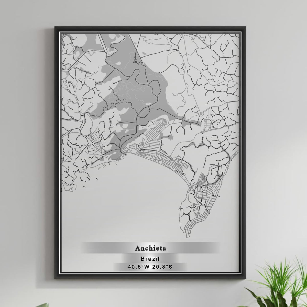 ROAD MAP OF ANCHIETA, BRAZIL BY MAPBAKES