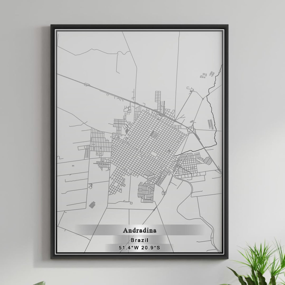 ROAD MAP OF ANDRADINA, BRAZIL BY MAPBAKES