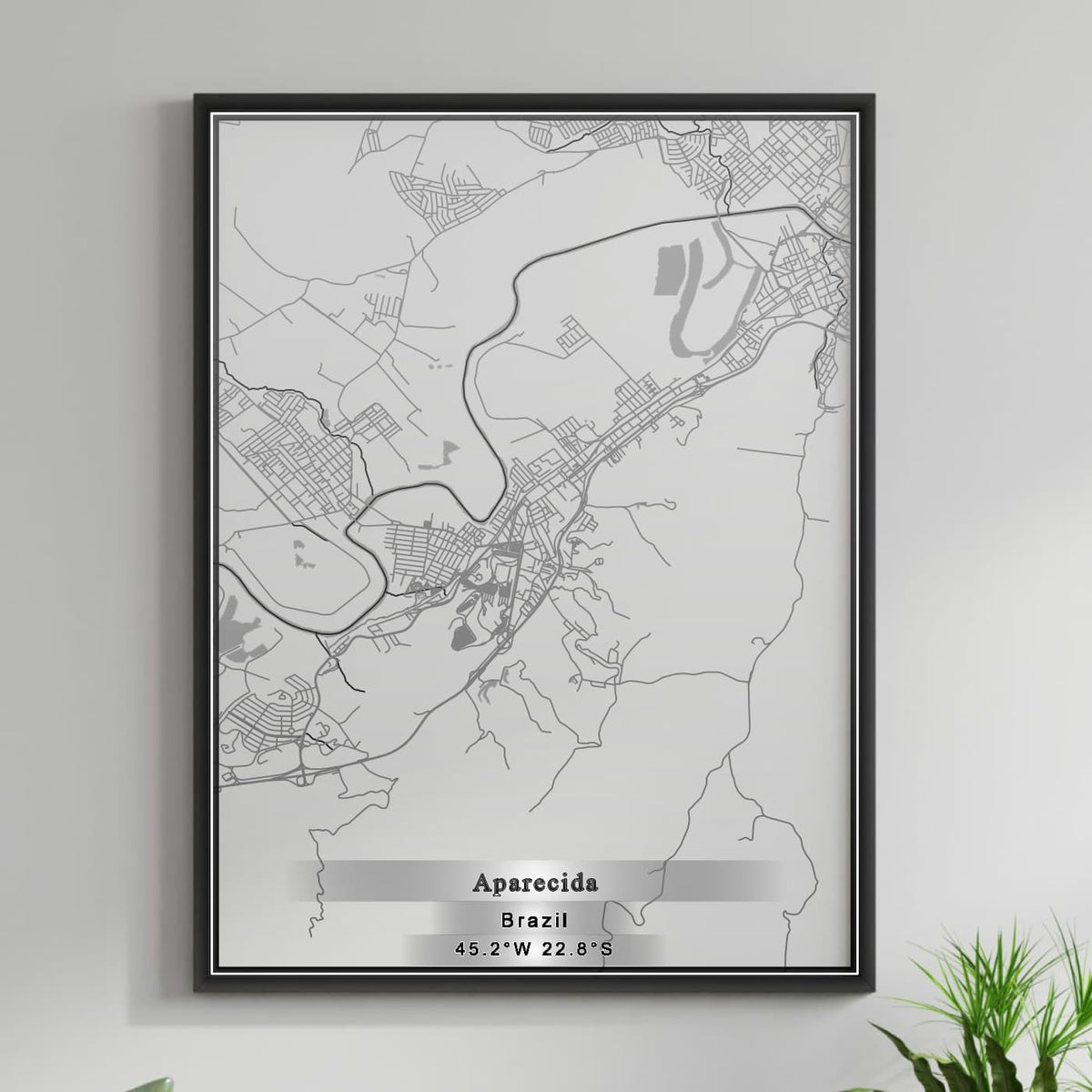 ROAD MAP OF APARECIDA, BRAZIL BY MAPBAKES