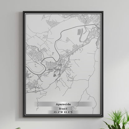 ROAD MAP OF APARECIDA, BRAZIL BY MAPBAKES