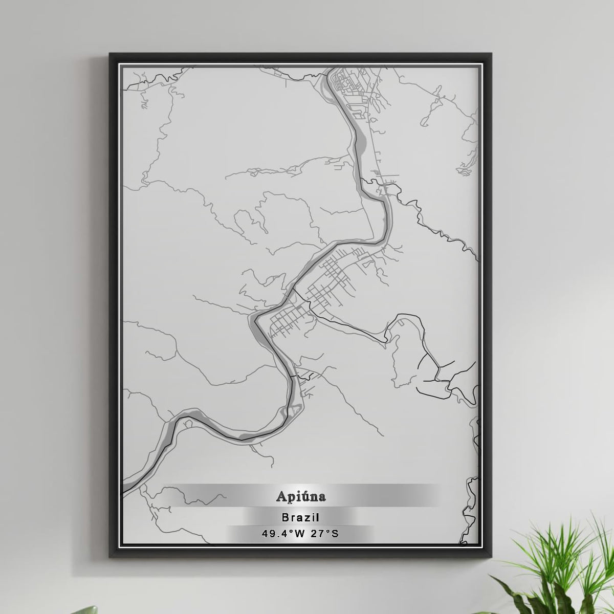 ROAD MAP OF APIUNA, BRAZIL BY MAPBAKES