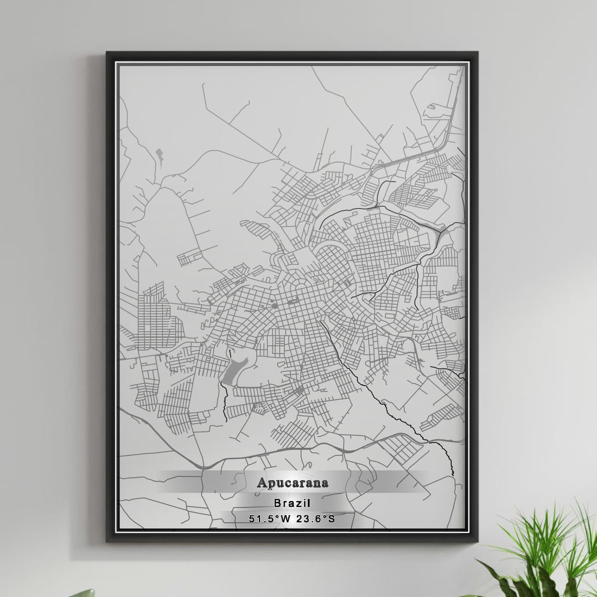 ROAD MAP OF APUCARANA, BRAZIL BY MAPBAKES