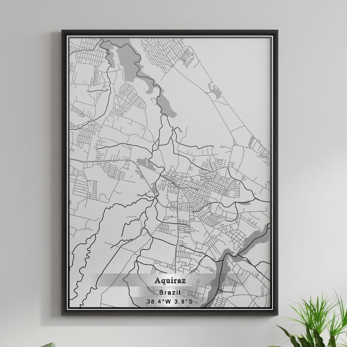 ROAD MAP OF AQUIRAZ, BRAZIL BY MAPBAKES