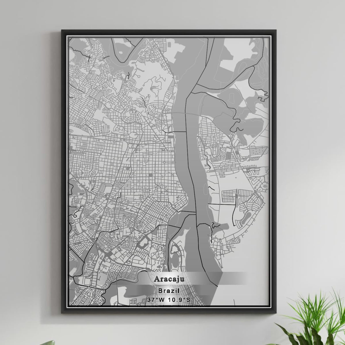 ROAD MAP OF ARACAJU, BRAZIL BY MAPBAKES