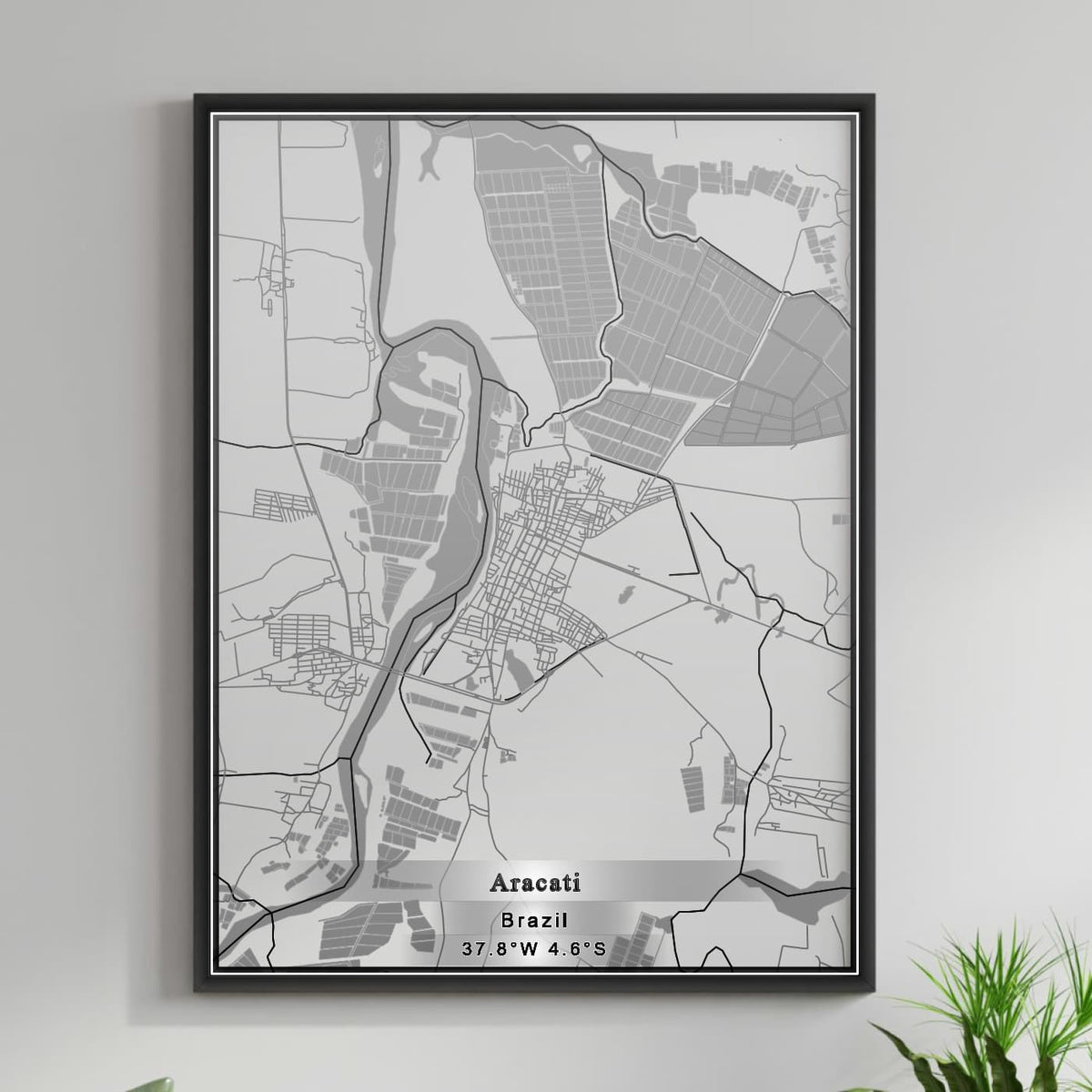 ROAD MAP OF ARACATI, BRAZIL BY MAPBAKES