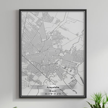 ROAD MAP OF ARACATUBA, BRAZIL BY MAPBAKES