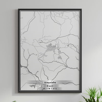 ROAD MAP OF ARACOIABA DA SERRA, BRAZIL BY MAPBAKES
