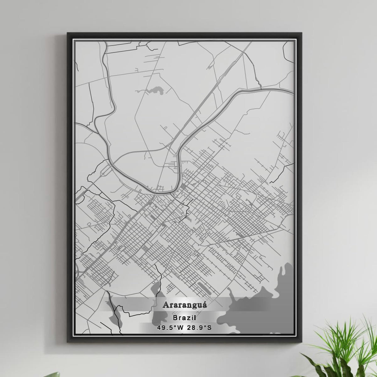 ROAD MAP OF ARARANGUA, BRAZIL BY MAPBAKES