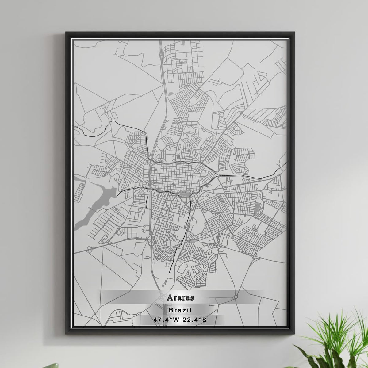 ROAD MAP OF ARARAS, BRAZIL BY MAPBAKES