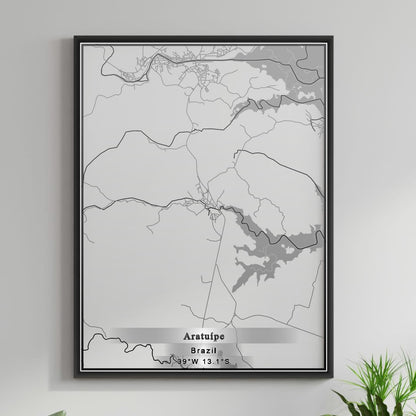 ROAD MAP OF ARATUIPE, BRAZIL BY MAPBAKES