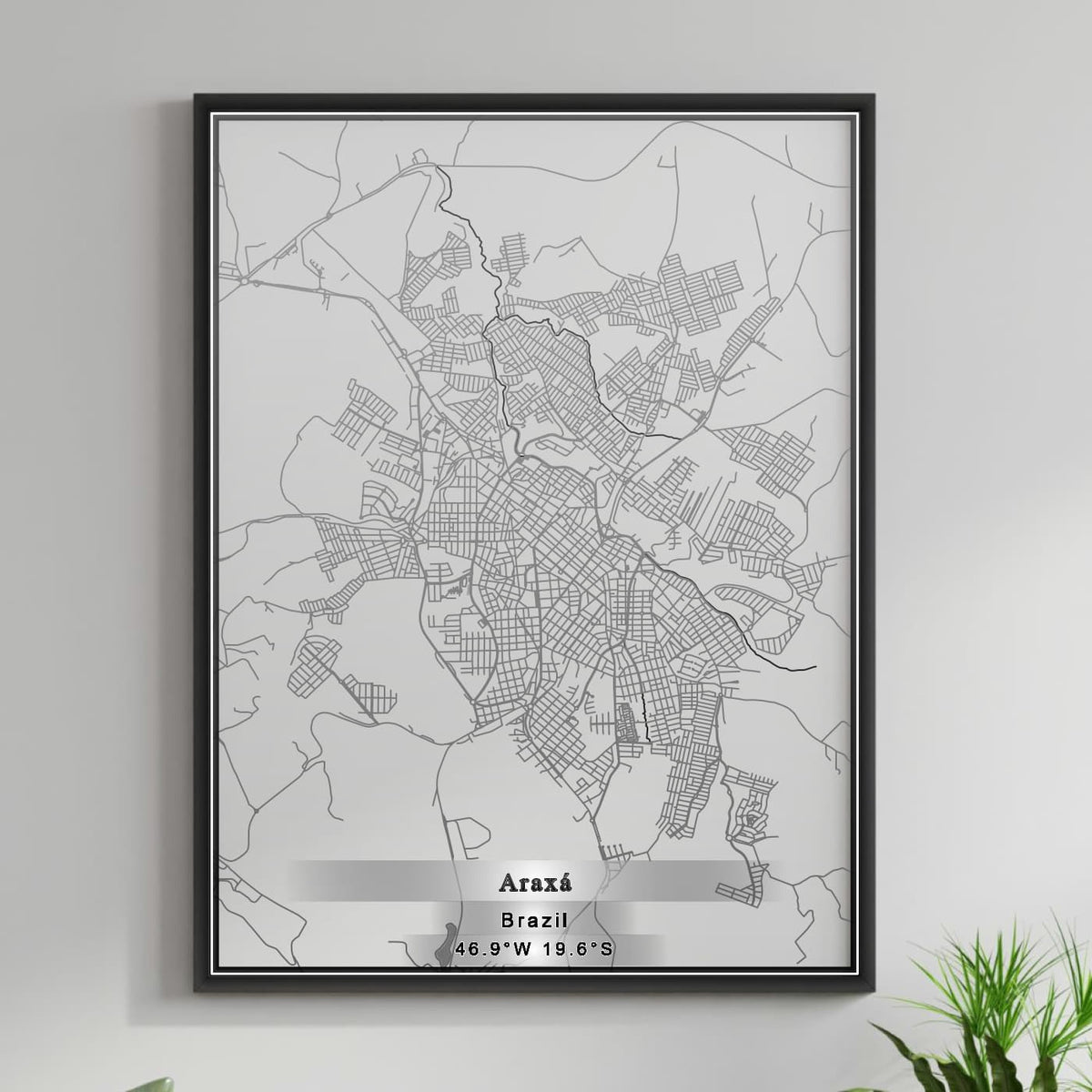 ROAD MAP OF ARAXA, BRAZIL BY MAPBAKES