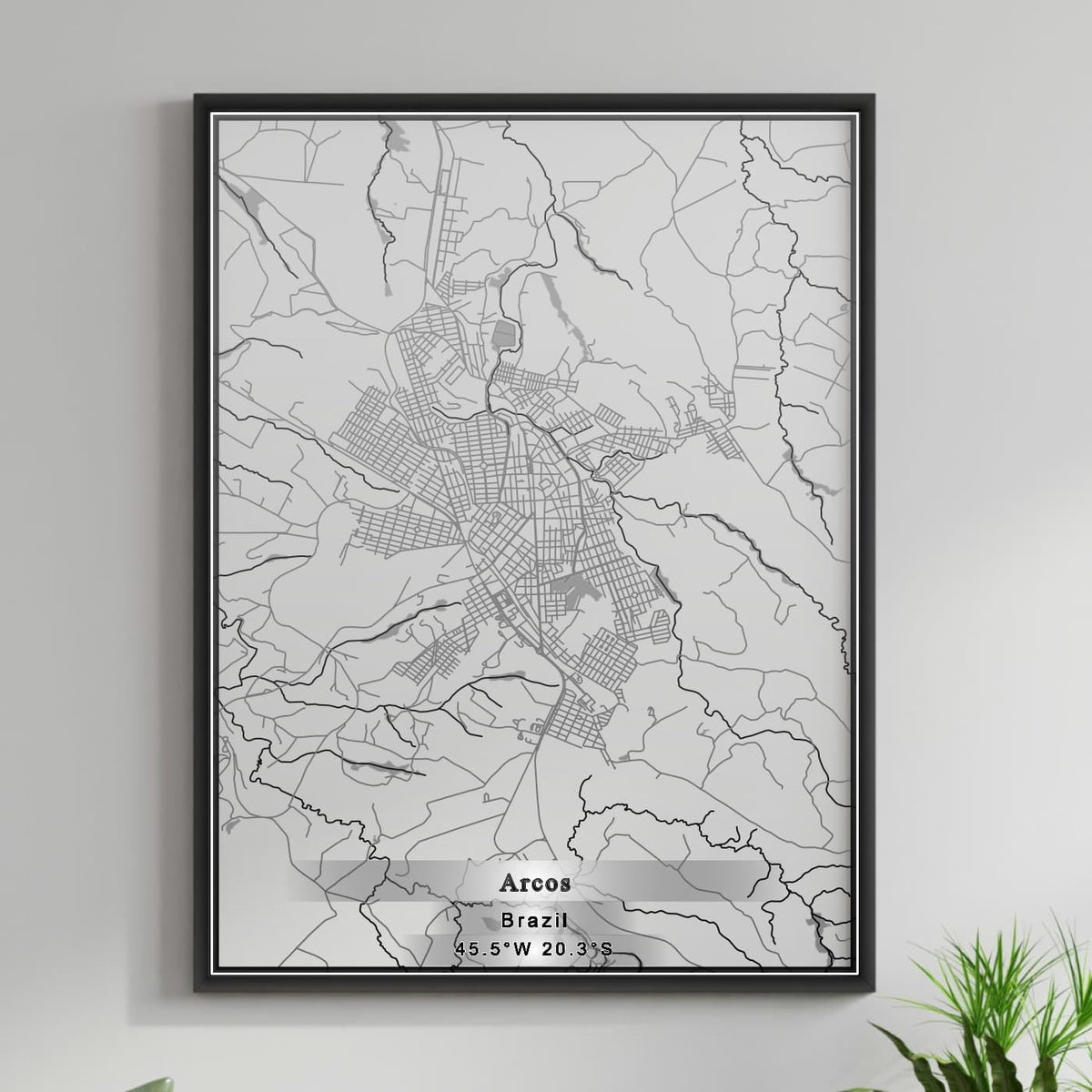ROAD MAP OF ARCOS, BRAZIL BY MAPBAKES