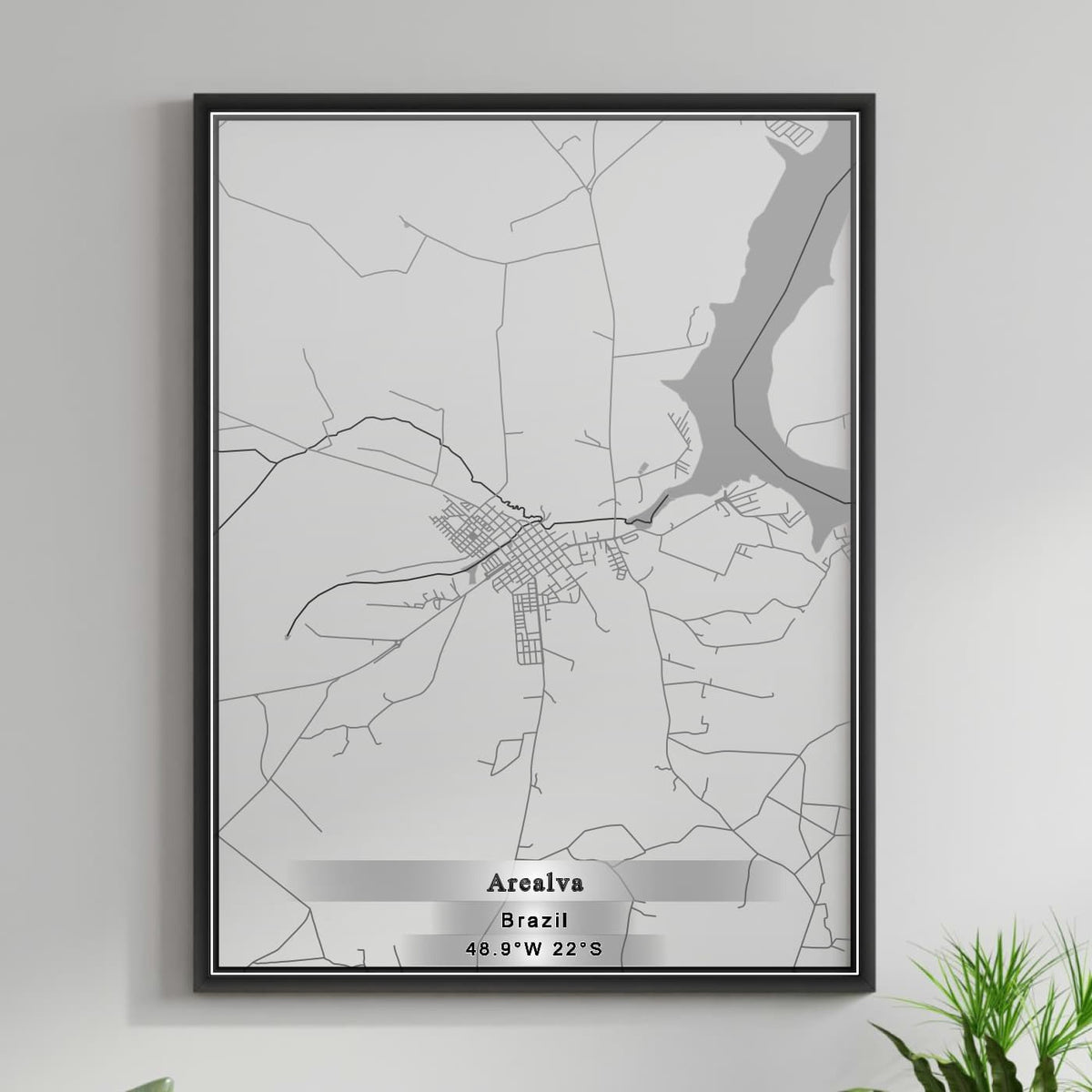 ROAD MAP OF AREALVA, BRAZIL BY MAPBAKES