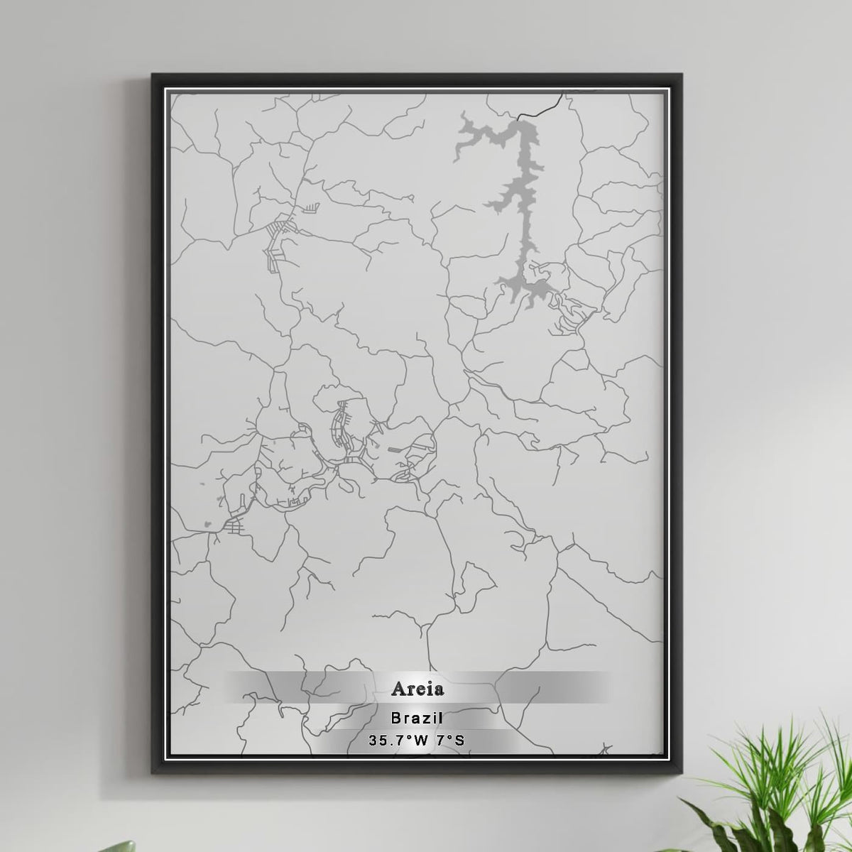 ROAD MAP OF AREIA, BRAZIL BY MAPBAKES