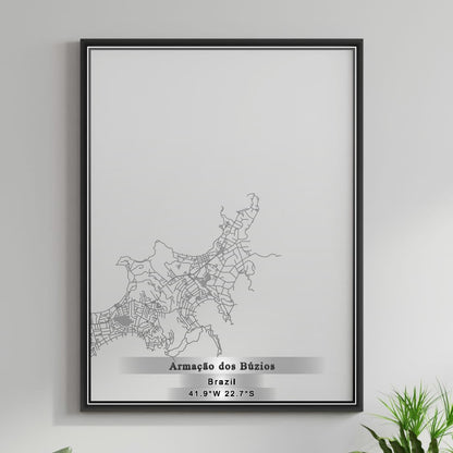 ROAD MAP OF ARMACAO DOS BUZIOS, BRAZIL BY MAPBAKES
