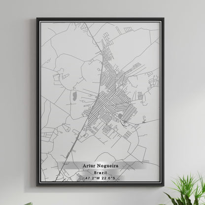 ROAD MAP OF ARTUR NOGUEIRA, BRAZIL BY MAPBAKES