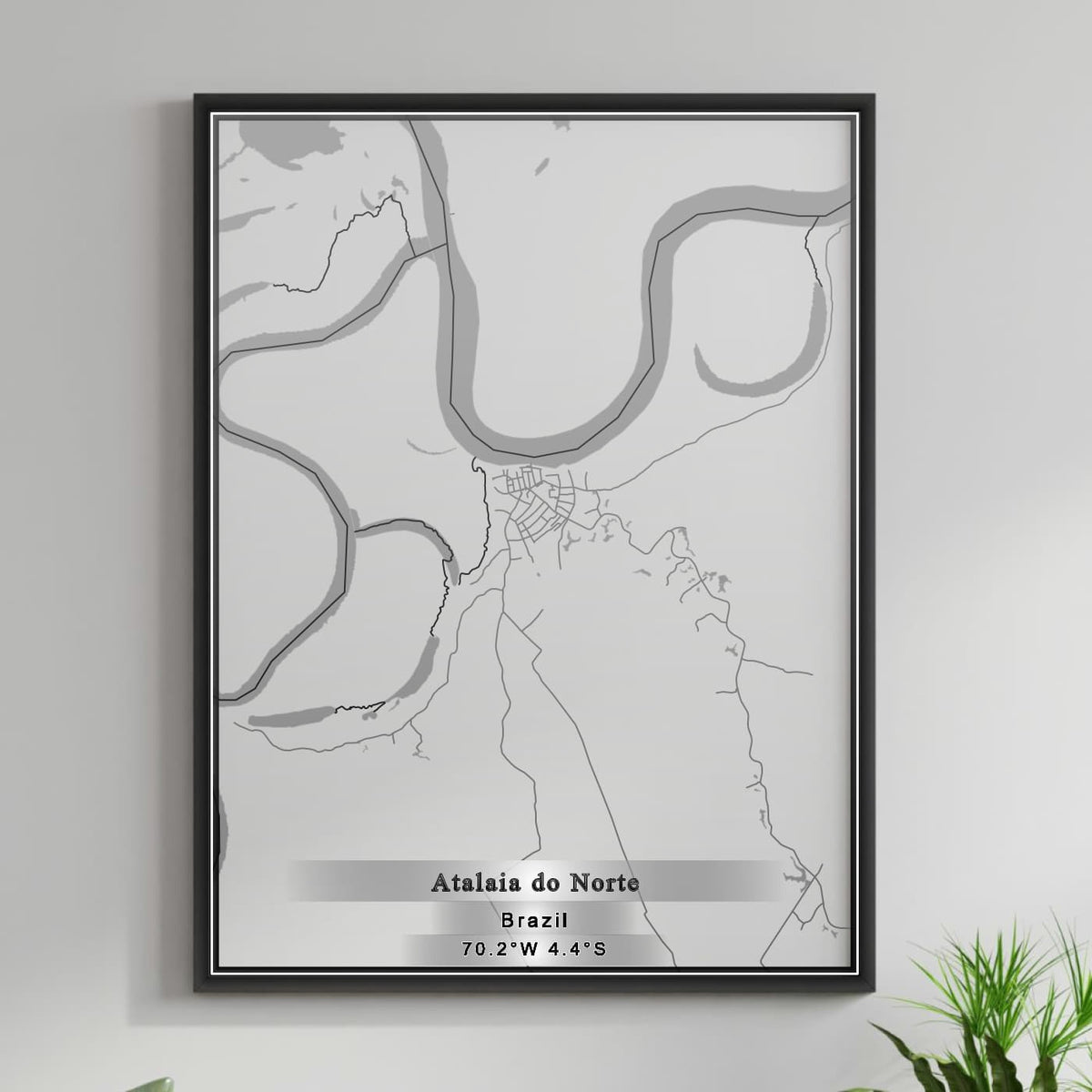ROAD MAP OF ATALAIA DO NORTE, BRAZIL BY MAPBAKES