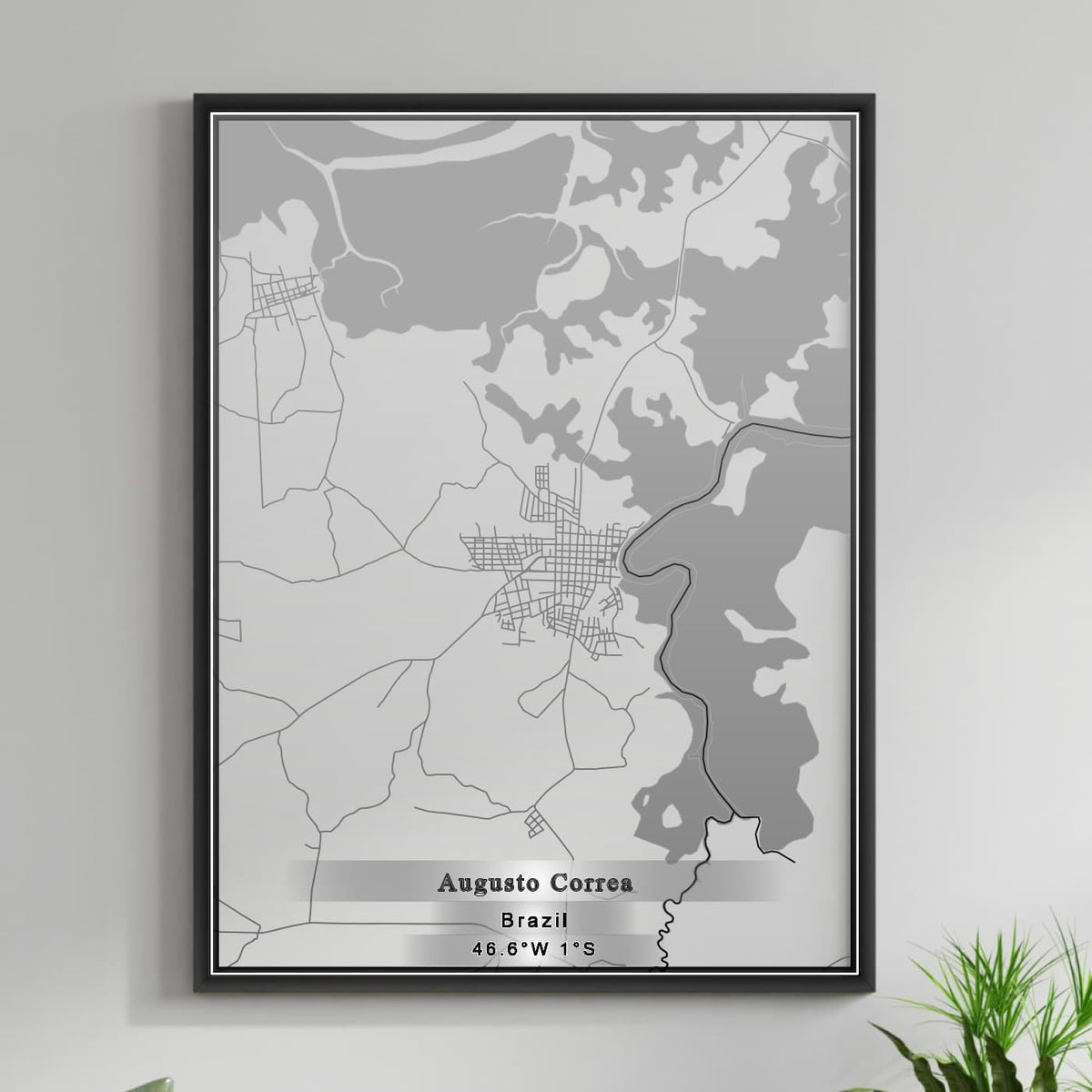 ROAD MAP OF AUGUSTO CORREA, BRAZIL BY MAPBAKES