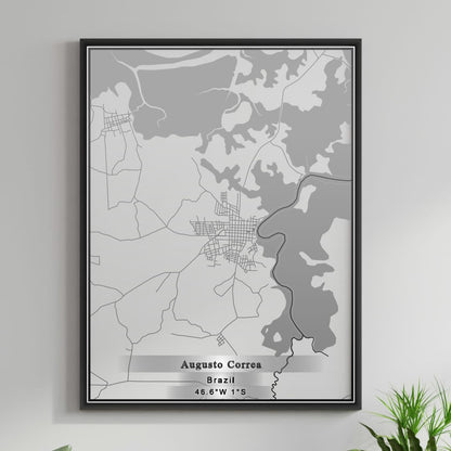ROAD MAP OF AUGUSTO CORREA, BRAZIL BY MAPBAKES