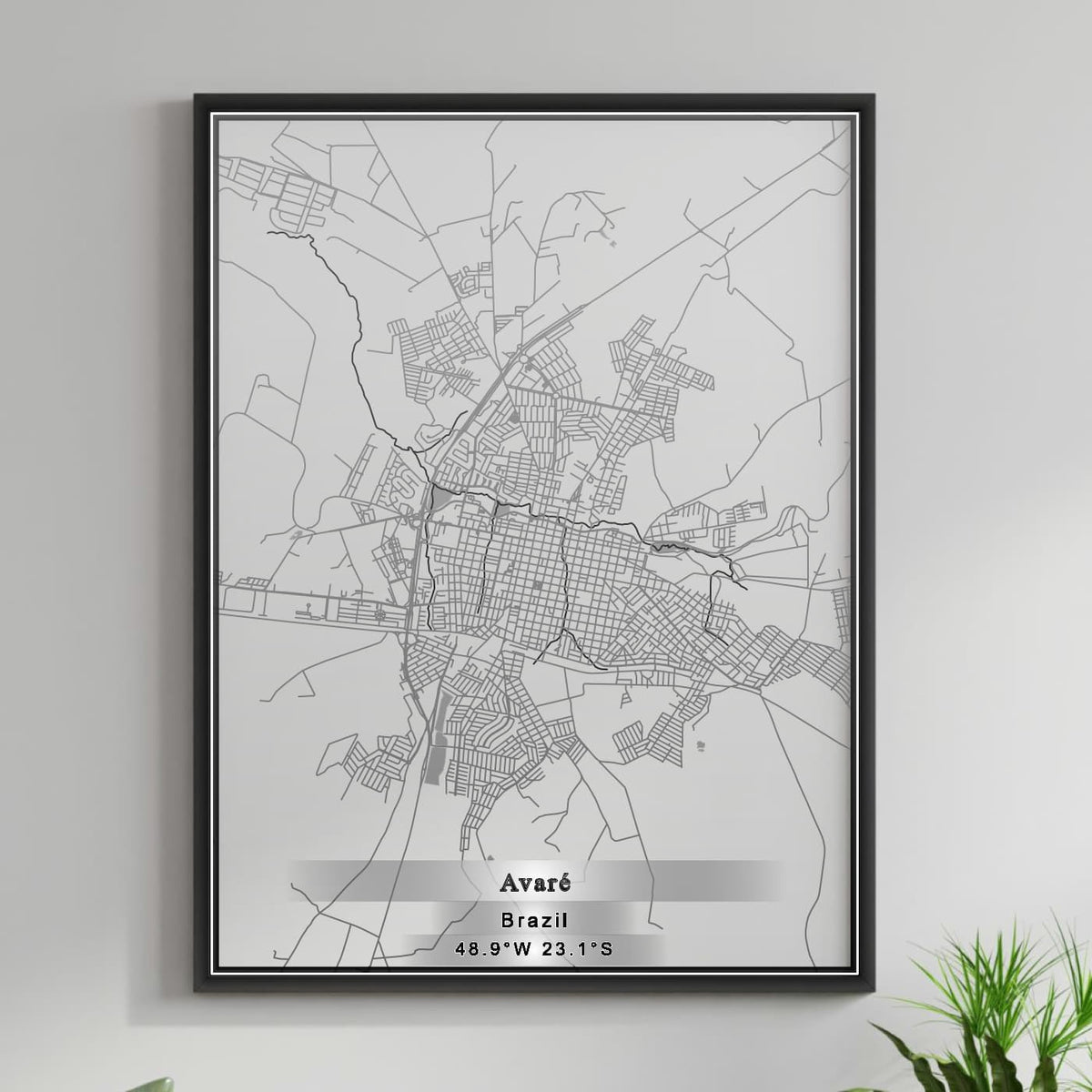 ROAD MAP OF AVARE, BRAZIL BY MAPBAKES