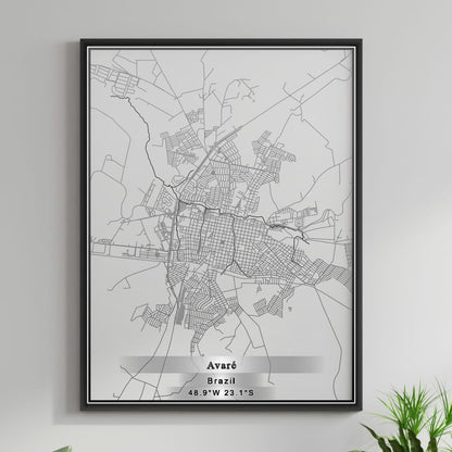 ROAD MAP OF AVARE, BRAZIL BY MAPBAKES