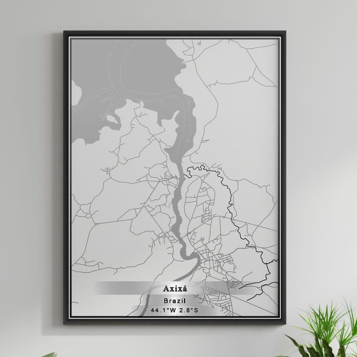 ROAD MAP OF AXIXA, BRAZIL BY MAPBAKES